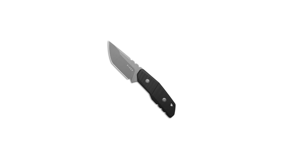 Kizer Kizer Quartz Fixed Blade Knife Black G-10 3.10" Stonewash, Black, AEB-L, adult, BHQ-220796