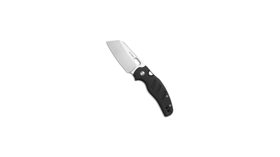 Kizer Kizer Sheepdog Sheepsfoot Button Liner Lock Knife Black Micarta 3" Satin, Black, Nitro-V, adult, BHQ-228721