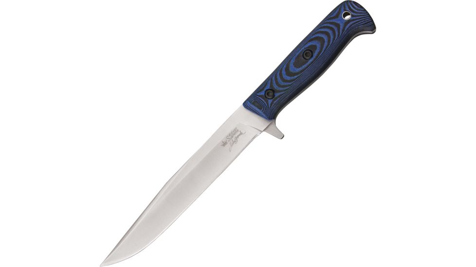 Kizlyar Intruder Fixed Blade, Black and Blue, Knife KK0084