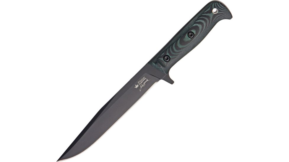 Kizlyar Intruder Fixed Blade, Black and Green, Knife KK0085