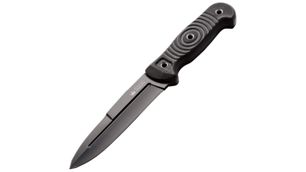 Kizlyar Legion Fixed Blade, black TiNi finish D2 tool steel blade, Knife KK0023