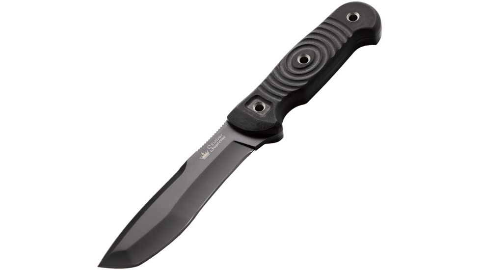 Kizlyar Vendetta Fixed Blade, black TiNi finish AUS-8 stainless blade, Knife KK0220
