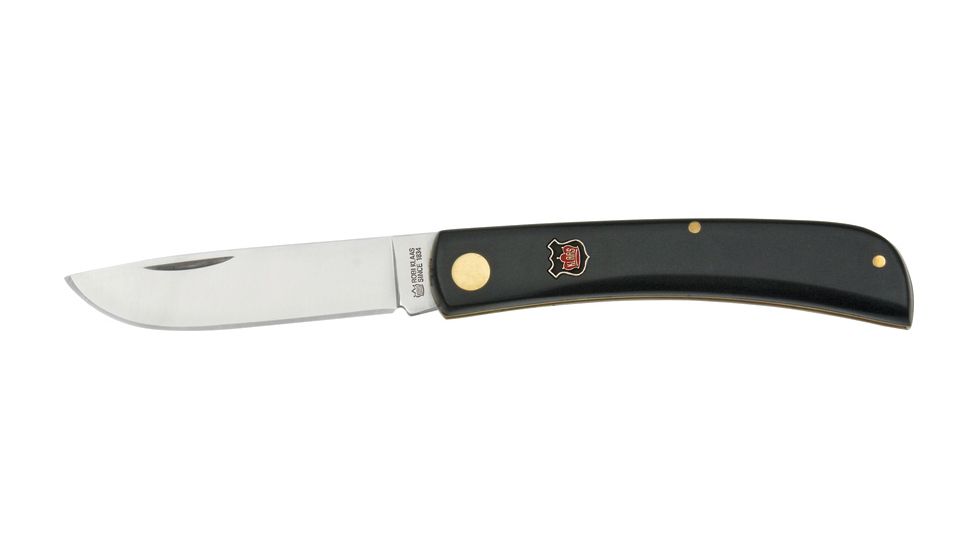Klaas Sod Buster Knife, Black Handle, 3 5/8in. Closed KC2134