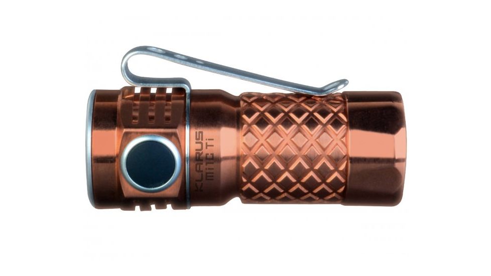 Klarus Every Day Carry LED Flashlight, 600 Lumens, w/1 x RCR123A  or 1 x CR123A DIM, Copper KLARUS-MI1C-CU