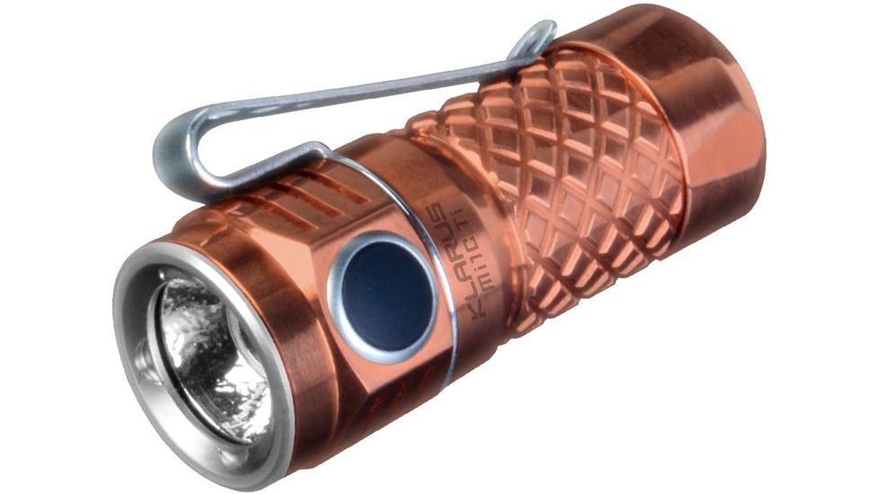 Klarus Every Day Carry LED Flashlight, 600 Lumens, w/1 x RCR123A  or 1 x CR123A DIM, Copper KLARUS-MI1C-CU