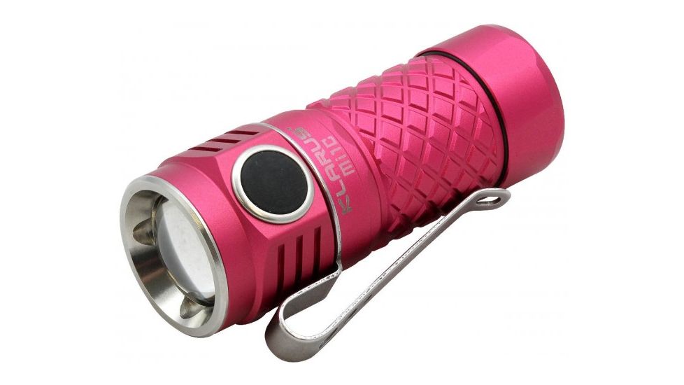 Klarus Every Day Carry LED Flashlight, 600 Lumens, w/1 x RCR123A or 1 x CR123A, Pink KLARUS-MI1C-ROSE