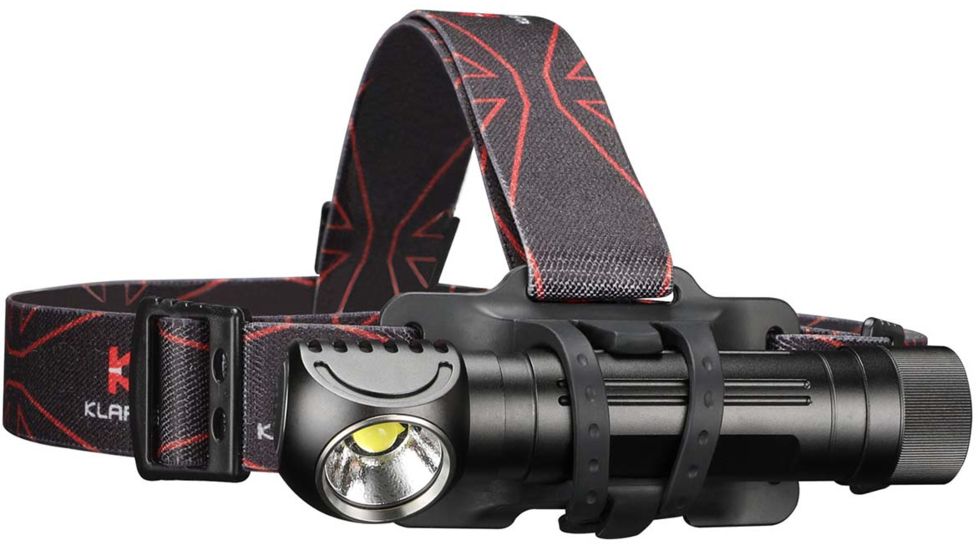 Klarus HA2C 1 x 18650/ 2 x CR123A/ 16340 CREE XHP70.2 LED Rechargeable Headlamp, 3200 Lumens, Black, HA2C