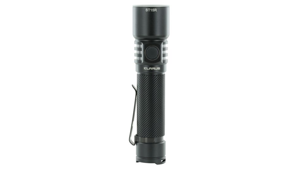 Klarus ST15R Night Guardian Rechargeable LED Flashlight, Black, ST15R