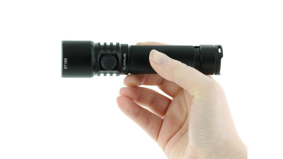 Klarus ST15R Night Guardian Rechargeable LED Flashlight, Black, ST15R