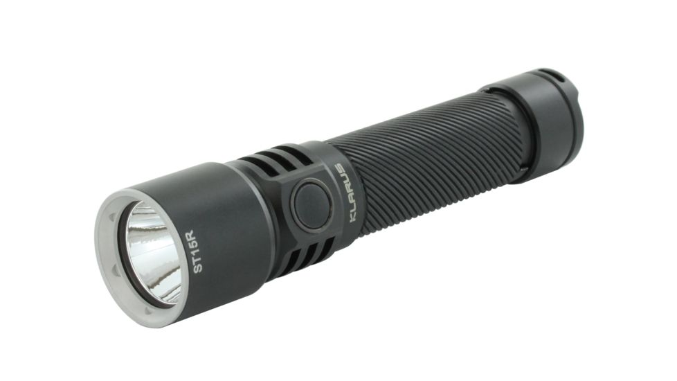 Klarus ST15R Night Guardian Rechargeable LED Flashlight, Black, ST15R