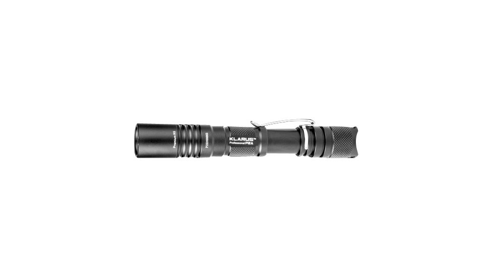 Klarus P2A LED Flashlight with CREE XP-G R5 LED 245 Lumens - Black Finish - Uses 2 x AA Batteries KLARUS-P2A
