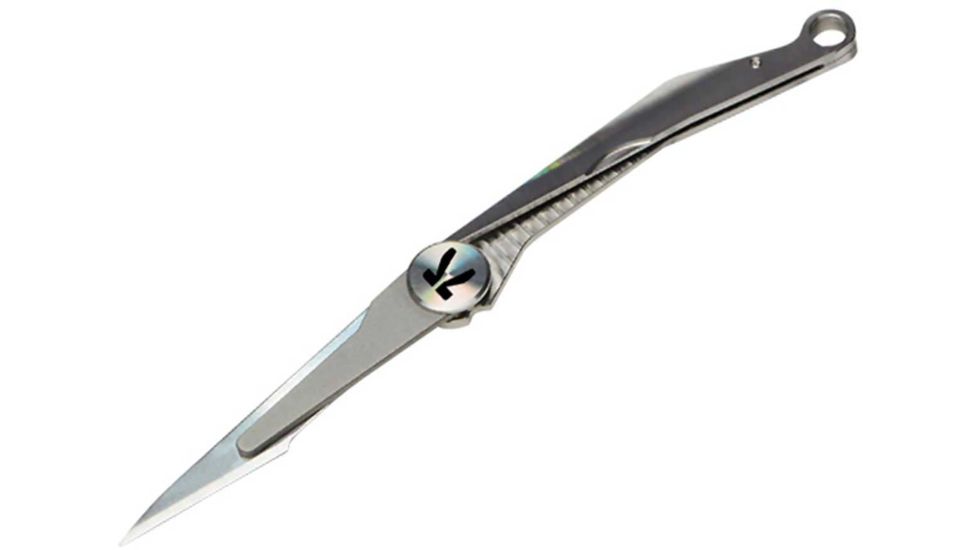 Klarus S1 Ti-Scal Titanium Folding Knife, Medical-Grade Titanium, Nano Slim-X Change Blade, Silver, S1-TI-SCAL