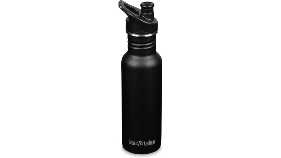 Klean Kanteen Classic w/ Sport Cap, 18oz, Black, 1008432