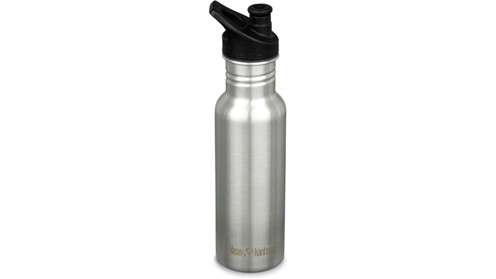 Klean Kanteen Classic w/ Sport Cap, 18oz, Brushed Stainless, 1008431