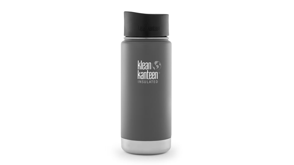 Klean Kanteen Stainless Steel Wide Insulated Kanteen w/ Loop Cap-Granite Peak-16 oz