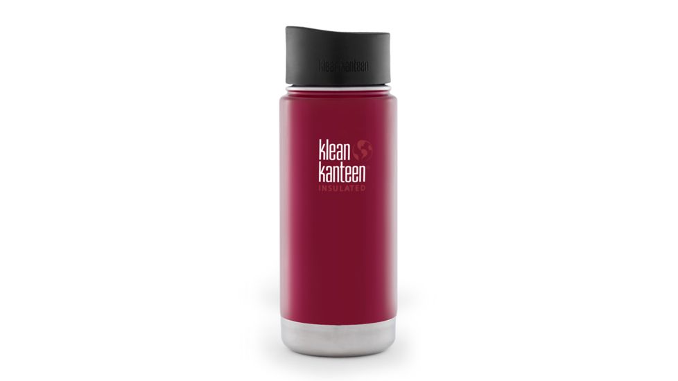 Klean Kanteen Stainless Steel Wide Insulated Kanteen w/ Loop Cap-Roasted Pepper-16 oz