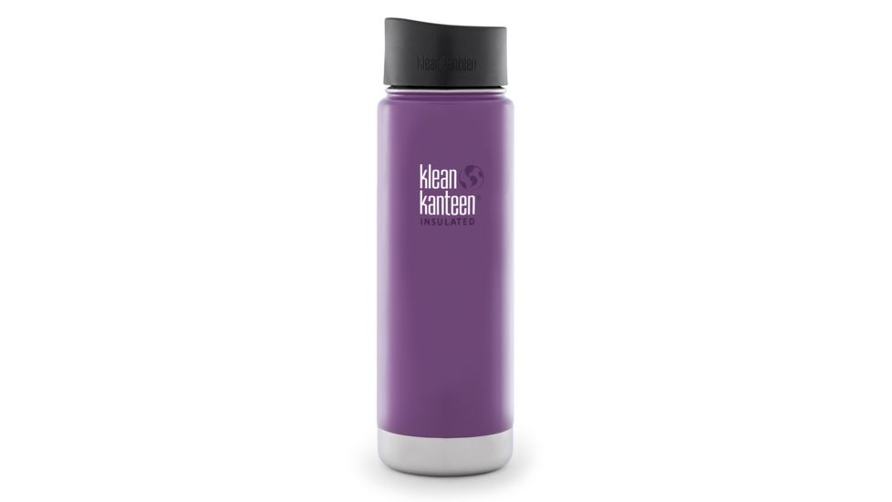 Klean Kanteen Stainless Steel Wide Insulated Kanteen w/ Loop Cap-Wild Grape-20 oz