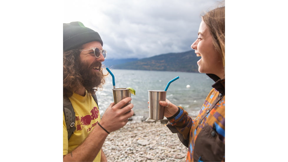 Klean Kanteen Straw, 8mm - 4 Pack, Multi-Color/Brushed Stainless, Short, 1009508