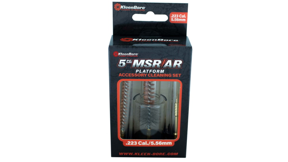KleenBore 5 Piece MSR/AR Accessory Cleaning Set, 5.56mm, 2020123