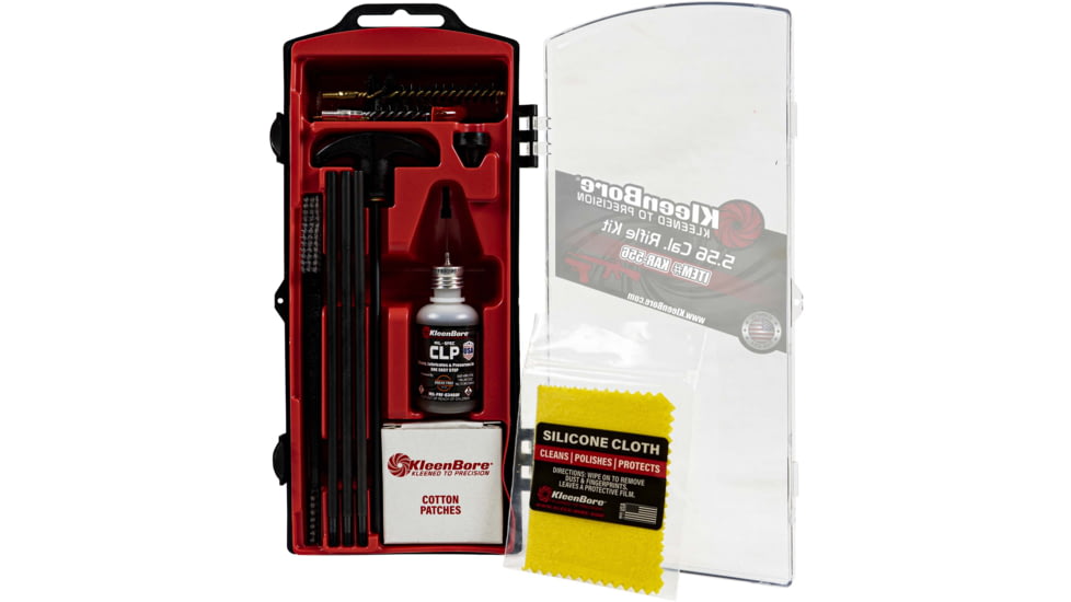 KleenBore KAR-556 AR-15 Tactical Cleaning Kit 5.56mm/.223 Cal
