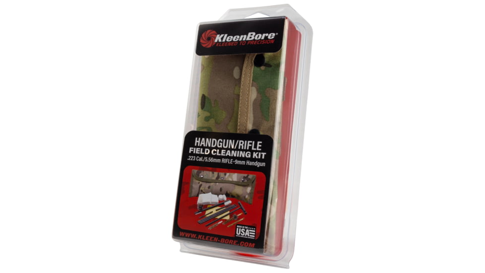 KleenBore Multi-Cam Pouch .223/5.56/9mm Field Cleaning Kit, 2020118