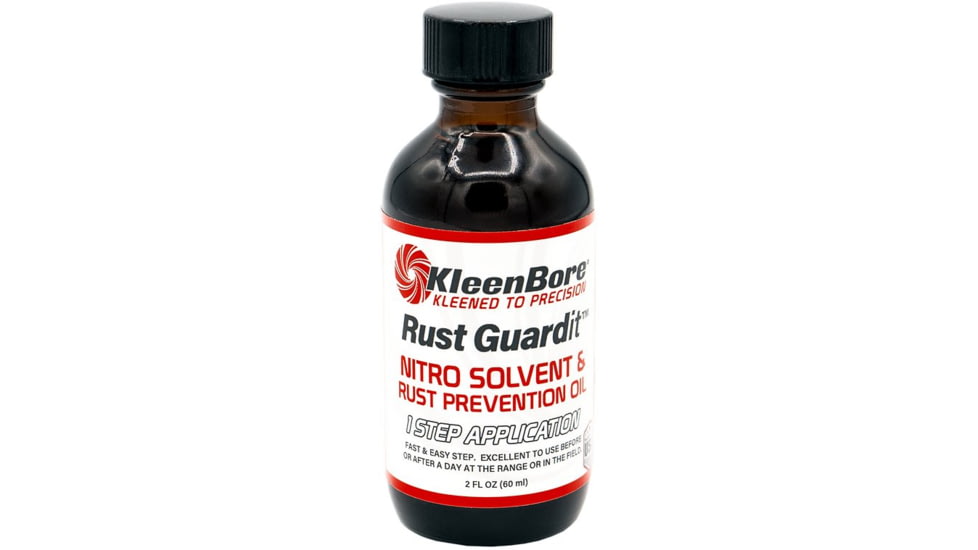 KleenBore Rust Guardit Rust Prevention Oil, 2oz. Single Refill Bottle, Red/White, 2020153