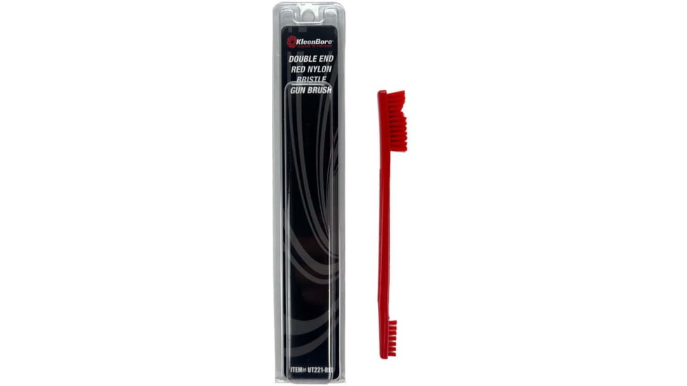 KleenBore Double End Red-Nylon Bristle Gun Brush, 2020140