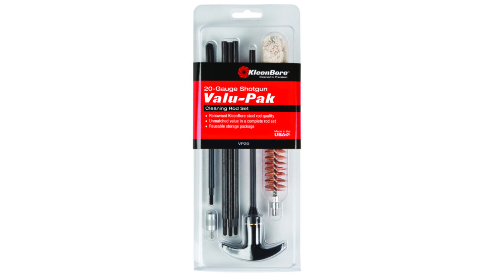 KleenBore Valu-Pak Rod Shotgun Cleaning Set, 12 Gauge, 1010383