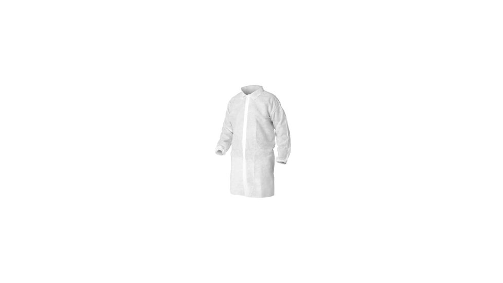 Kleenguard A10 Light Duty Lab Coat, White, XL 40104