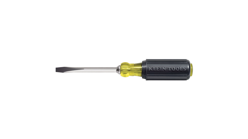 Klein Tools 1/4" Keystone-Tip Screwdriver - 4" Heavy-Duty Square-Shank 52805
