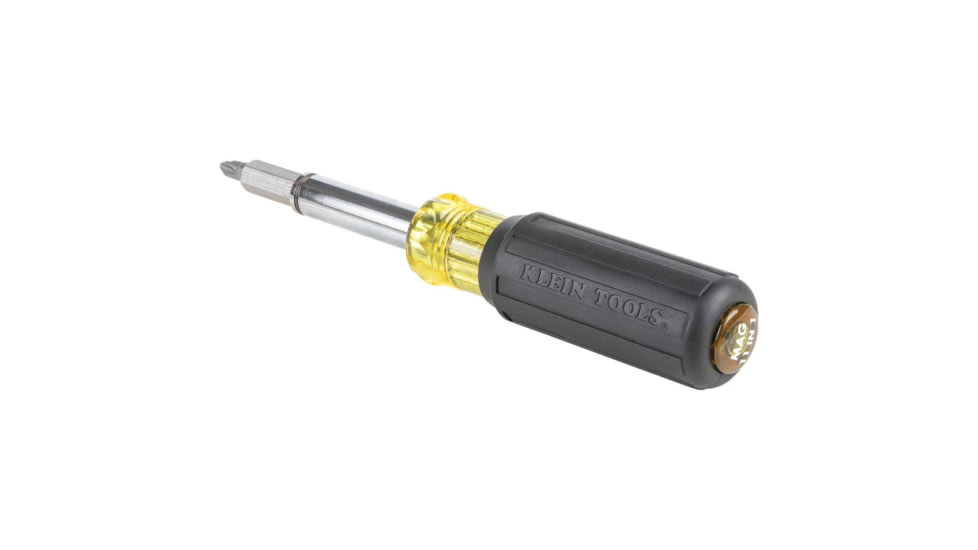 Klein Tools 11in1 Magnetic Screwdriver/Nut Driver, Yellow/Black, 32500MAG