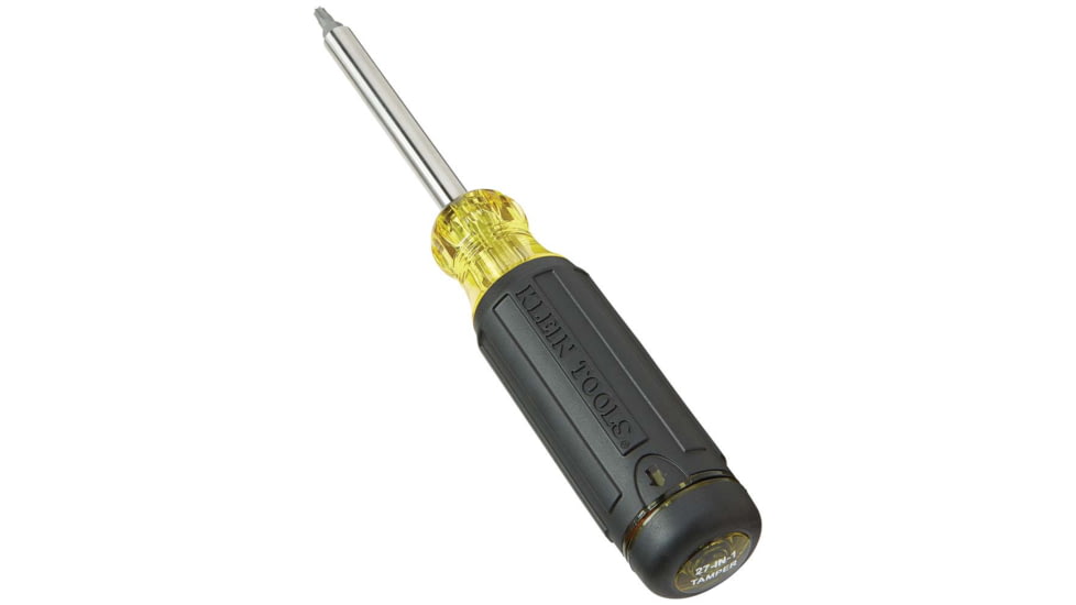 Klein Tools 27in1 Multi-Bit Tamperproof Screwdriver, Black/Yellow, 32307