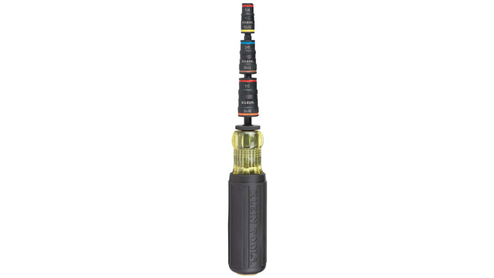 Klein Tools 7in1 Impact Rated Flip Socket Set w/Handle, Black/Yellow, 32910