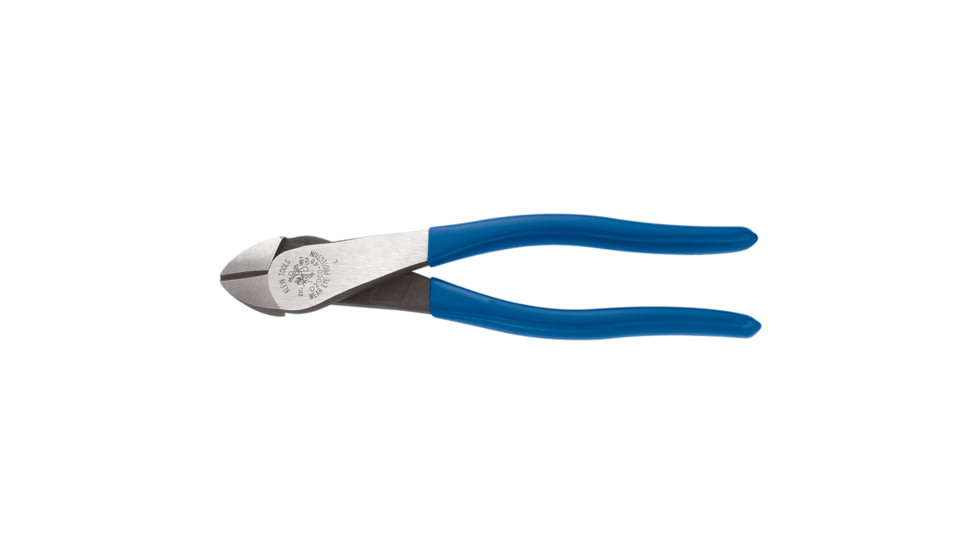 Klein Tools 8" High-Leverage Diagonal-Cutting Pliers - Angled Head, Heavy-Duty Cutting 52803