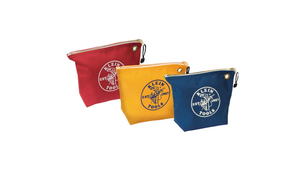 Klein Tools Assorted Canvas Zipper Bags - 3 Pack 69822