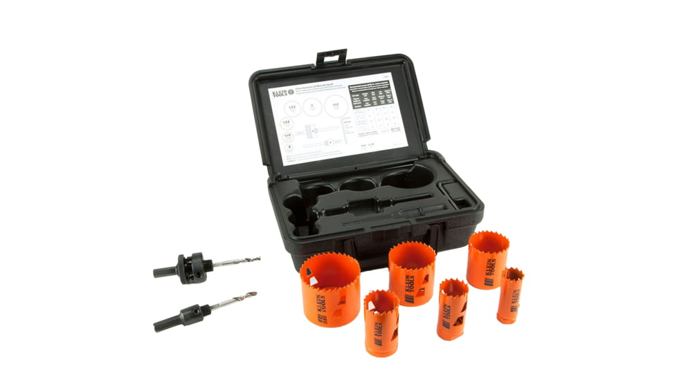 Klein Tools Bi-Metal Hole Saw Kit 8-Piece 59832