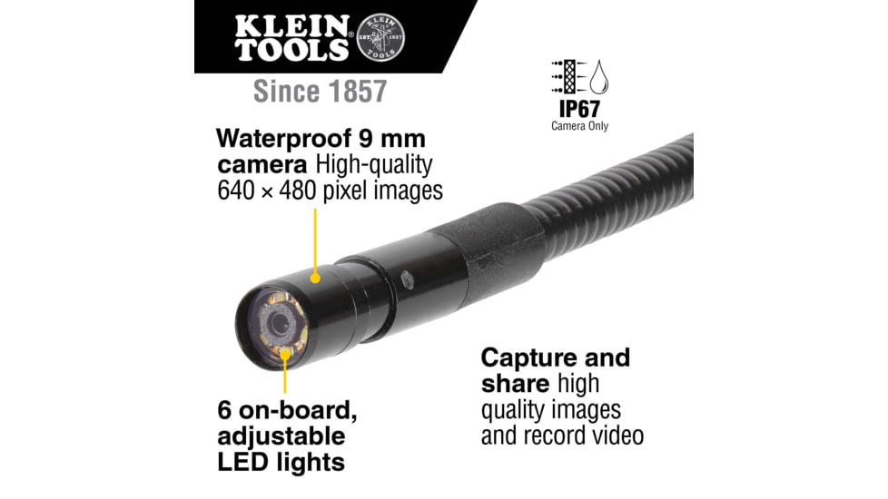 Klein Tools Borescope for Android Devices, Orange/Black, ET16