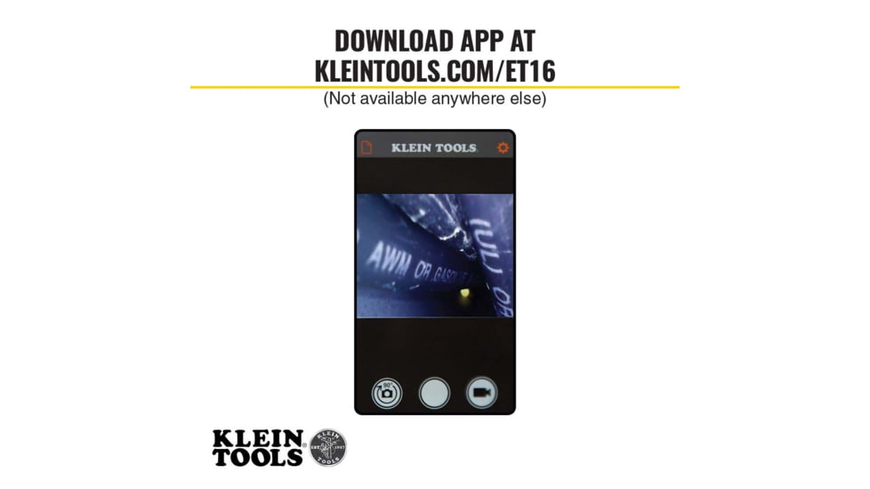 Klein Tools Borescope for Android Devices, Orange/Black, ET16