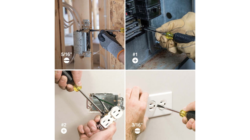 Klein Tools Cushion-Grip Screwdriver Set 7-Piece, 85076