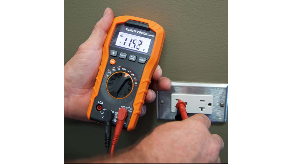 Klein Tools Digital Multimeter - Auto-Ranging - 600V, MM400