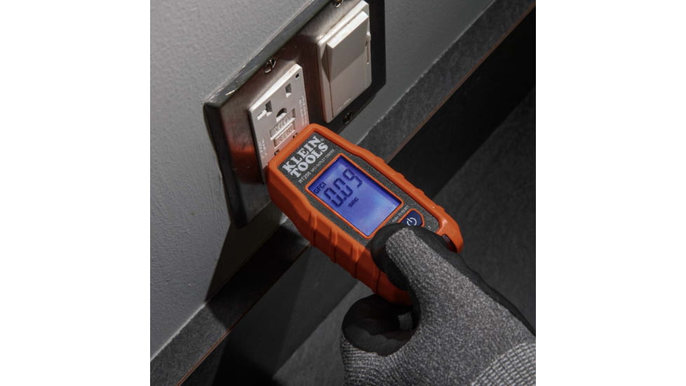 Klein Tools GFCI Receptacle Tester w/LCD, Orange/Black, RT250