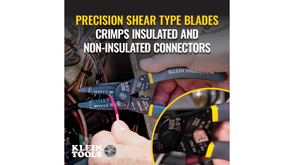 Klein Tools Nose Wire Stripper/Crimper Long, 1009