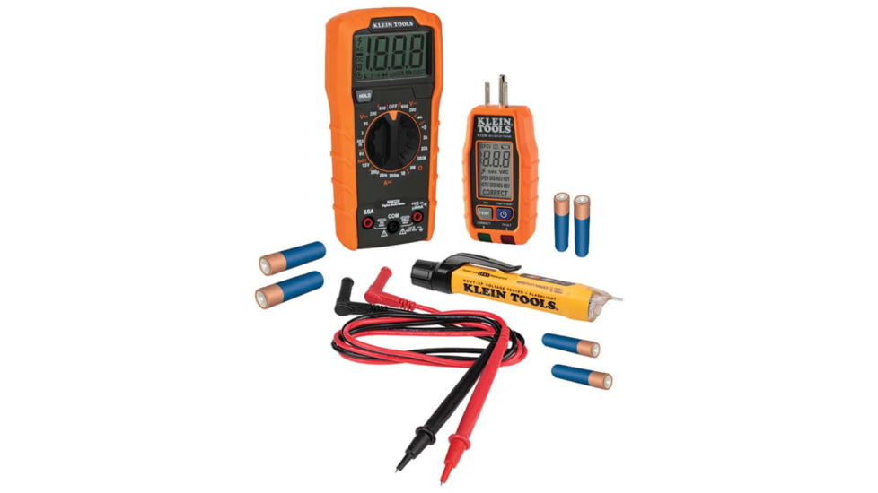 Klein Tools Premium Electrical Test Kit, Orange/Black, 69355