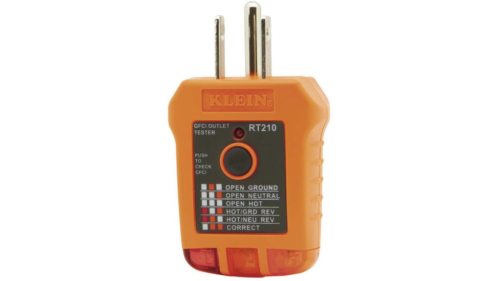 Klein Tools Receptacle Tester GFCI, RT210