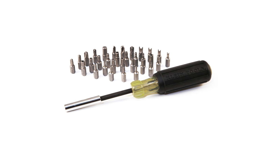 Klein Tools Screwdriver w/32-Piece Tamperproof Bit Set Magnetic, 32510