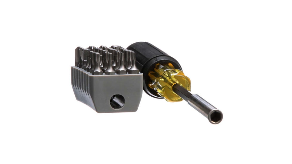 Klein Tools Screwdriver w/32-Piece Tamperproof Bit Set Magnetic, 32510