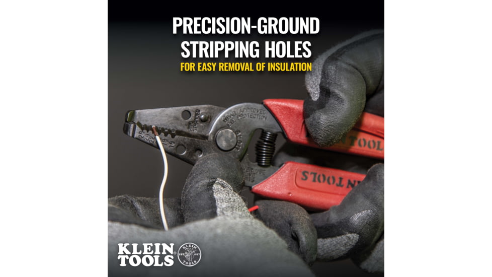 Klein Tools Wire Stripper /Cutter, 16-26 AWG Stranded, Red, 11046