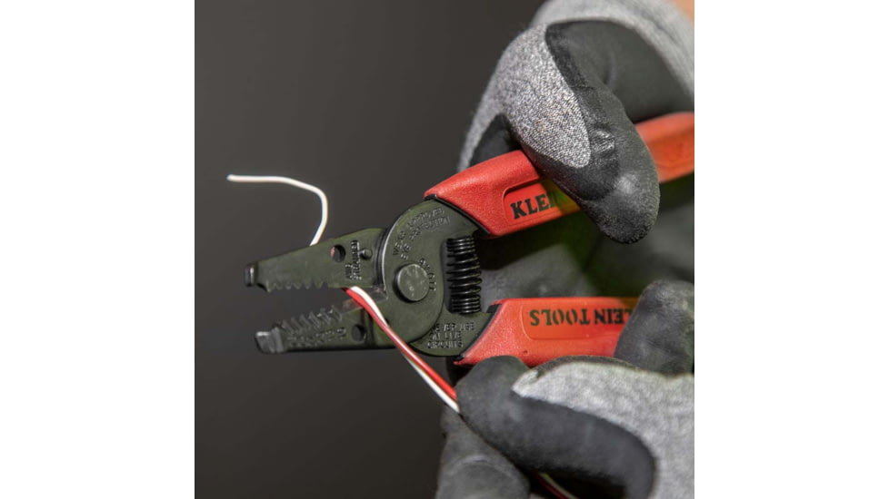 Klein Tools Wire Stripper /Cutter, 16-26 AWG Stranded, Red, 11046