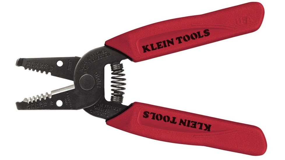 Klein Tools Wire Stripper /Cutter, 16-26 AWG Stranded, Red, 11046