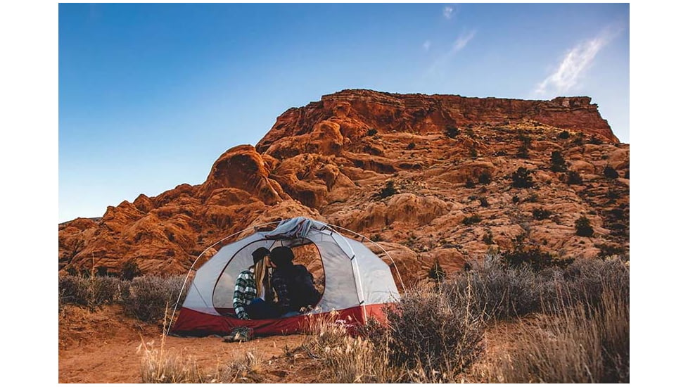 Klymit Cross Canyon Tent, 3 Person, Red/Grey, 09C3RD01C